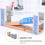 1 Set Wood Train Track Bridge Bridge for Railway Accessory Grey 3