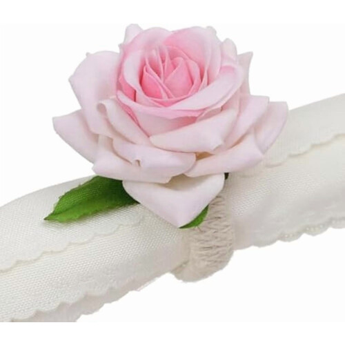 Ronds de serviette floraux faits main (12 pièces) 1