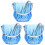 3Pcs Sky-Blue Plastic Ice Buckets for Storage and Beverage Serving 4