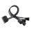 SATAs To 4Pin PC Fan Power Splitter Cable Braideds Sleeve Multiple Cooling Connectors For Computer Case Airflows Optimization 2