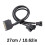 SATAs To 4Pin PC Fan Power Splitter Cable Braideds Sleeve Multiple Cooling Connectors For Computer Case Airflows Optimization 3