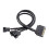 SATAs To 4Pin PC Fan Power Splitter Cable Braideds Sleeve Multiple Cooling Connectors For Computer Case Airflows Optimization 4