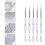 5Pcs Manicure DIY Nail Art Pens Durable Acrylic Assorted 10