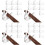 32Pcs Ceramic Chopstick Rest Holder White Rabbit Cute Table Accent 5
