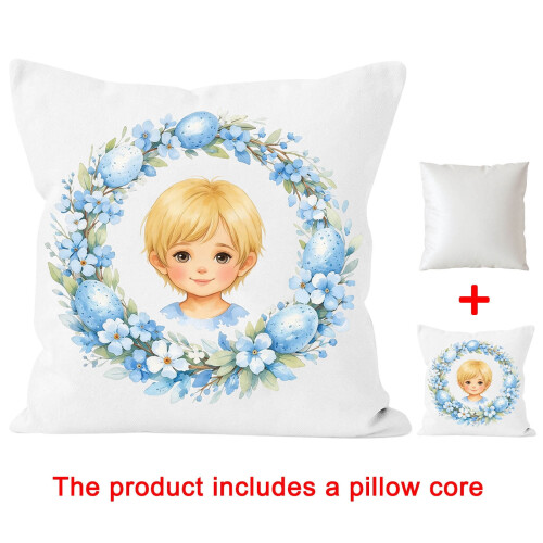 Easter Character Throw Pillow Double-Sided Peach Skin 2