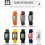 Reloj digital unisex con esfera rectangular y resistencia al agua de 50 m. 6