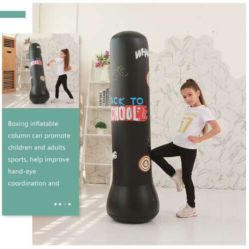 De Sable Gonflable Noir En Pour Boxe Enfant 2