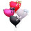Roze Magenta Hartballonnen Set 57cm x 90cm, 4