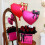 Roze Magenta Hartballonnen Set 57cm x 90cm, 5
