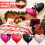 Roze Magenta Hartballonnen Set 57cm x 90cm, 7
