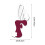 Ξύλινο κρεμαστό στολίδι αλφαβήτου με αυτί λαγουδάκι του Πάσχα – Χαριτωμένη 3