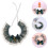 Collier Ajustable Vert Pour Chat En Coton Avec Couture Fine Style 10