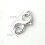 Figure Eight Lobster Clasp Lock 3PCS Silver Gold Necklace 2
