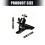 Universal Camera Mounting Bracket3cm Clamp360Degree Rotating Ball Head for CCTV Easy Installation1/4inch Screw Mount 7