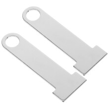 3Paires Supports Anneaux Verrouillage Casque Universels Argentés