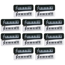 60Pièces Gommes Récompense Piano Design Usage Scolaire Coloré