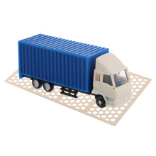 8Pièces Camions Vintage Miniatures Plastique Coloré Décoration Scène