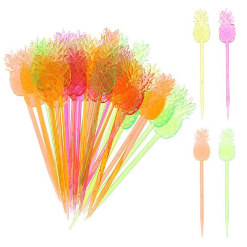 200Pièces Piques À Cocktail Légères Multicolores Pour Usage