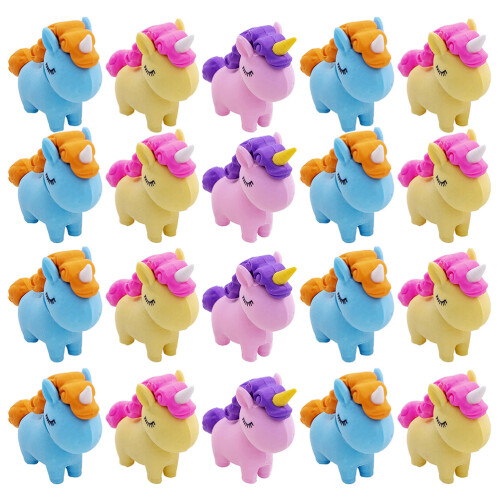 80Pièces Licorne Portable Enfants Multi Usage Mini Adorables