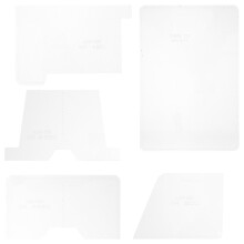 5Ensembles Patrons Acryliques Transparents Pour Porte-Cartes Cuir DIY