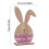 Wood Rabbit Easter Sign Purple Tiered Tray Decor 3