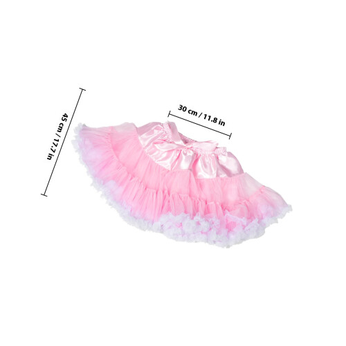 Jupon Tulle Rose Polyester Pour Performance Danse 1
