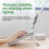 Folding tablet computer cooling bracket, triangle stable, silicone non-slip design, hollow heat dissipation, ABS material. 3