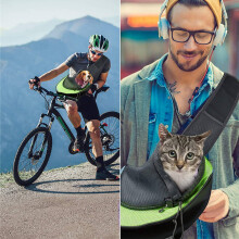 Breathable Mesh Pet Chest Bag for Small Dogs Cats Under 2.5kg