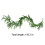 Artificial Norfolk Pine Garland 6FT Dark Green 7