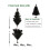 2 FT Mini Pre-Lit Black Artificial Christmas Tree 7