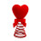 Red Glitter Heart Tree Topper for Valentine's Day 2