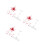 3Ensembles Support Stable En Plastique Rouge Pour Figurines Ajustable 6