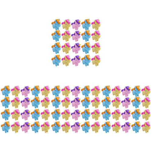 80Pièces Licorne Portable Enfants Multi Usage Mini Adorables 1