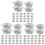 150Pièces Barquettes De Pesée Aluminium Argentées Usage Laboratoire 4