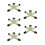 5Pièces Support Queue Snooker Métal Base Caoutchouc Anti- 8