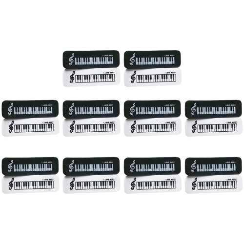60Pièces Gommes Récompense Piano Design Usage Scolaire Coloré 2