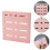 Rangement Couteaux Cuisine Rose, PP Ventilé Solide 11