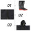 Waders De Noir PVC + Tissu Tricoté Résistant 5
