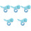5Pièces Bracelets Décoratifs Peluche Usage Fête 4