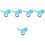 5Pièces Bracelets Décoratifs Peluche Usage Fête 5