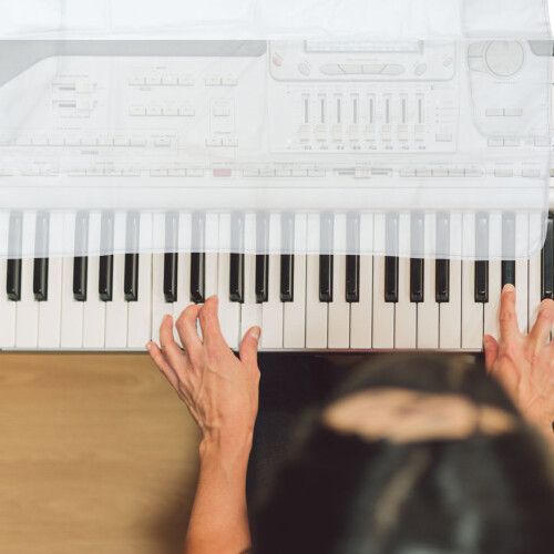 Protection Clavier Piano Électronique Transparent Matière Peva 2