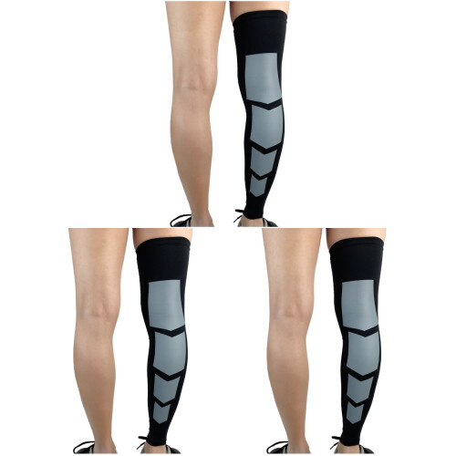 3Pièces Manchons Compression Mollet Pour Basketball Et Running 1