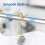 Duschvorhangringe aus Metall, 12er-Set – Nickel-Finish 5