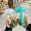 Saladier transparent de 1000 ml avec fourchette intégrée 2