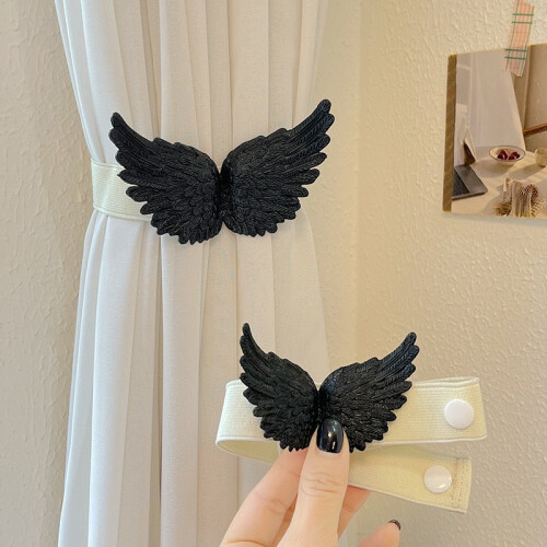 Δέσιμο Κουρτίνας Angel Wings – Αντίκα Μαύρο, 1 Τεμάχιο 2