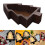 Serveringsbricka Fruktskål Snackstallrik Träjulgransformad för högtidsfester och köksdekorationer 8