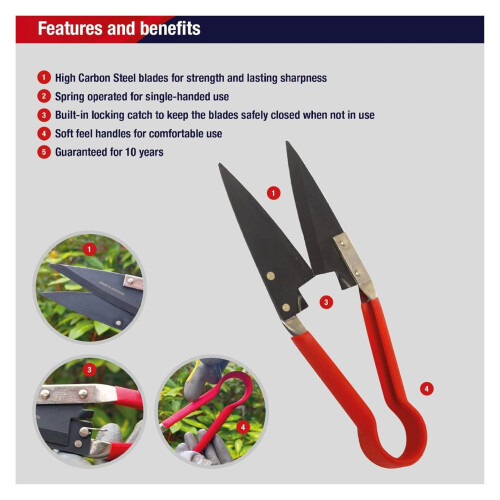 Compact Topiary Shears Red, Red & Black (4755TS) 1