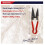 Compact Topiary Shears Red, Red & Black (4755TS) 7