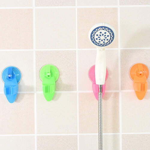 Suction Cup Showerhead Rosy Plastic 1Pcs 1
