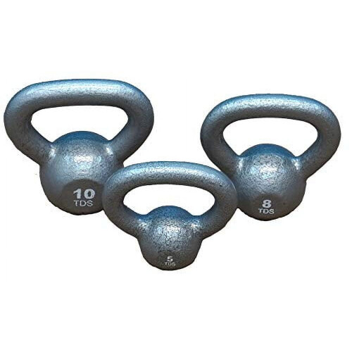 TDS - Πακέτο Kettlebell υψηλής ποιότητας από χυτοσίδηρο 5, 8 και 10 λίβρες - Σύνολο 23 λίβρες 2